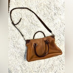 Dooney and Bourke, Brown Pebbled Leather with Brown Handles, Hand/Shoulder bag